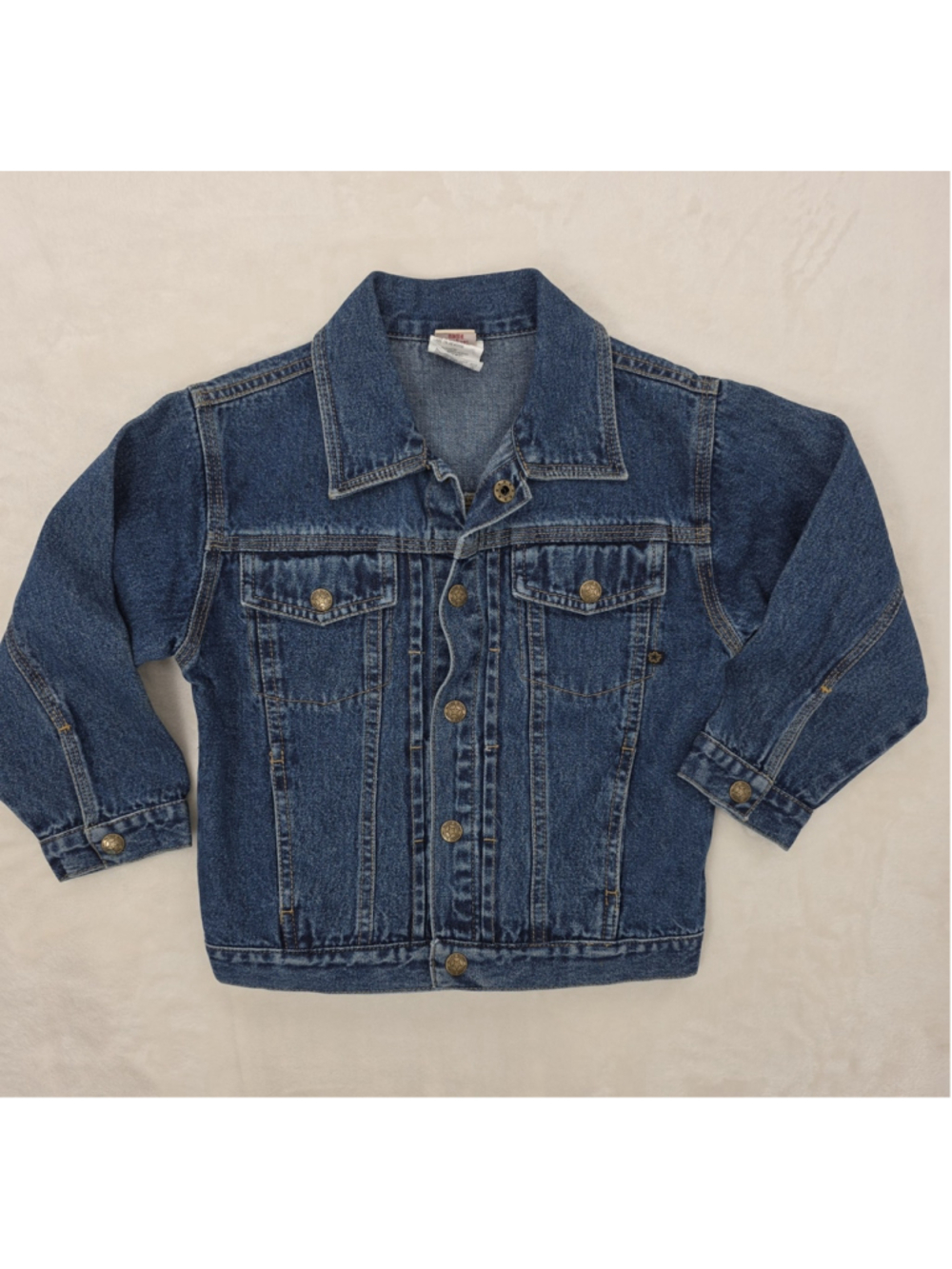 Faded Glory Denim Jacket 4T Vintage Retro Classic Preppy Old School Heritage 90s